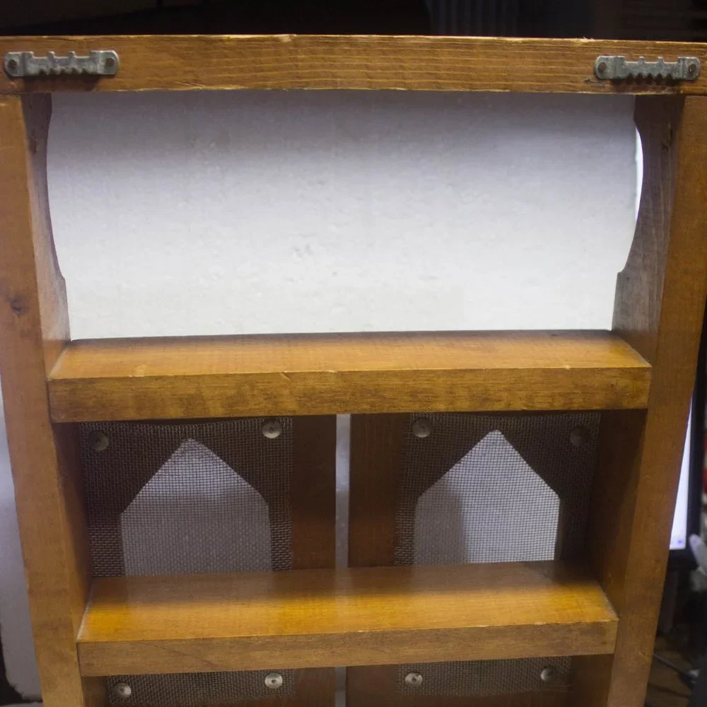 Handmade Wood Cabinet with Doors